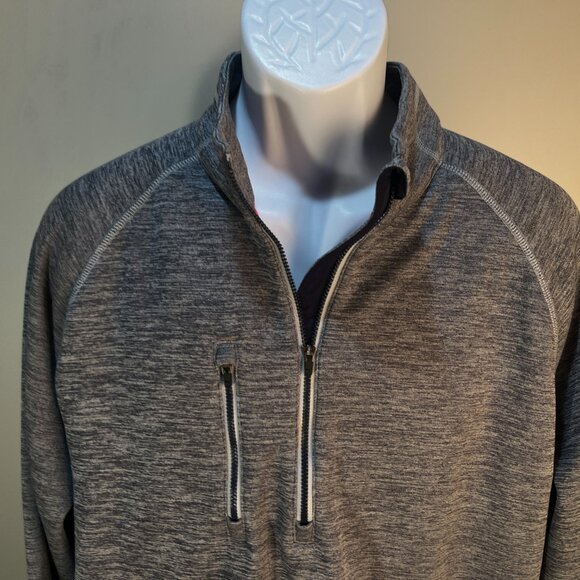 Puma Golf Men's marled blue Power Warm 1/2 zip pullover Jacket XL EUC - Picture 3 of 6